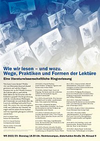 Ringvorlesung Lesen